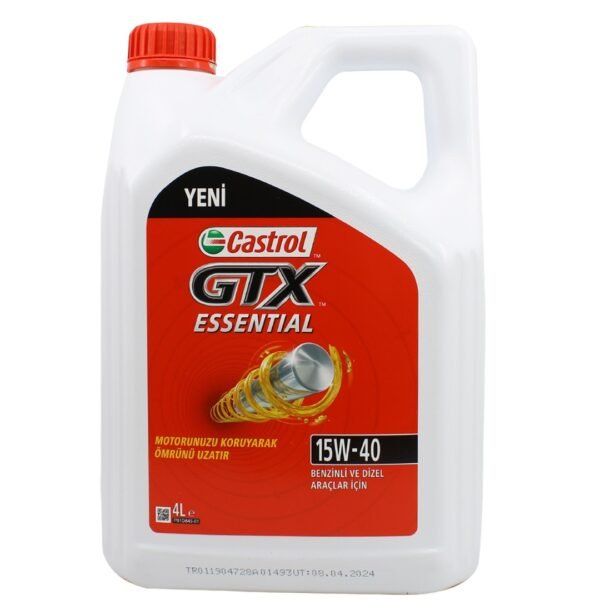 Castrol GTX Essential 15W40 4 Lt Motor Yağı