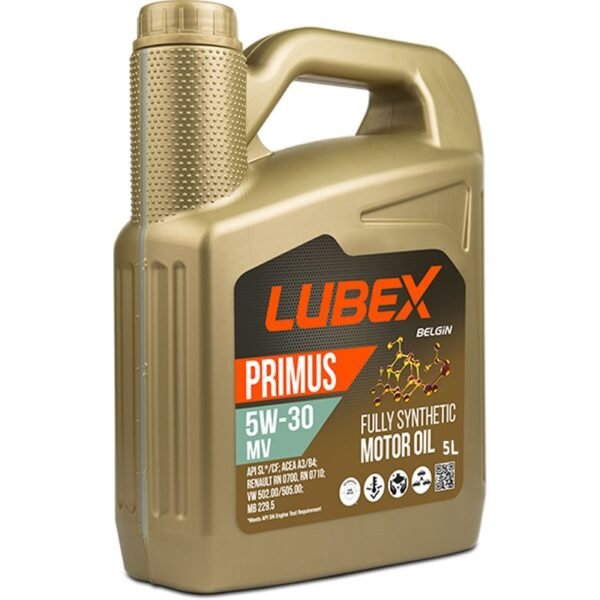 Lubex Primus MV 5W30 5 Lt Tam Sentetik Motor Yağı