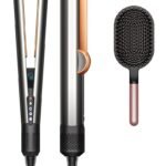 Dyson Airstrait saç düzleştirici (Parlak Nikel/Parlak Bakır)