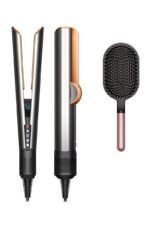 Dyson Airstrait saç düzleştirici (Parlak Nikel/Parlak Bakır)