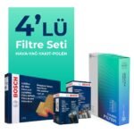 BOSCH Lancia Delta 1.6 Dizel Filtre Bakım Seti (2008-2014) 4 Lü
