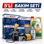 BOSCH Kia Ceed 1.6 Dizel Castrol Edge 5W-30 Motor Yağı Filtre Seti (2008-2012) 5 Li