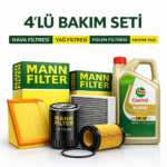 MANN Renault Talisman 1.6 Dizel Castrol Edge 5W-30 6 Lt Motor Yağı Filtre Seti (2015-2018) 4 Lü