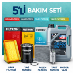 Filtron Dacia Duster 1.5 BlueDci Dizel Liqui Moly 4600 6 Lt Motor Yağı Filtre Seti (2018-2022) 5 Li