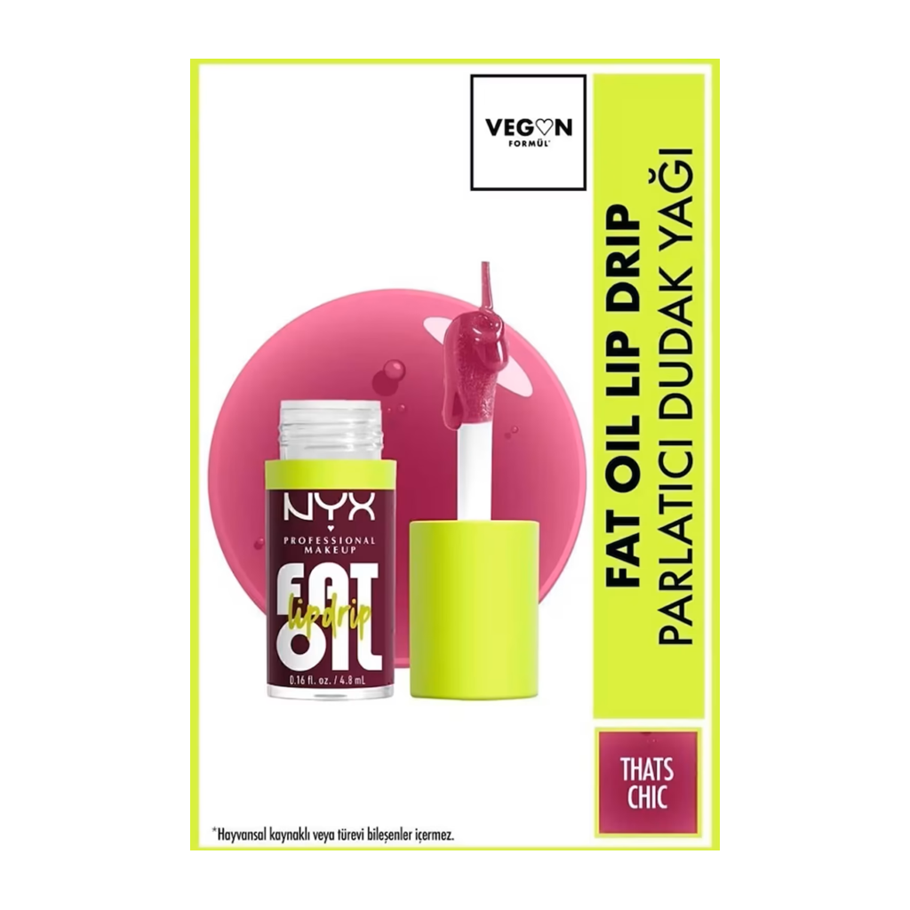 nyx_fat_oil_drip_1024x1024 NYX Professional Makeup Fat Oil Lip Drip Parlatıcı Dudak Yağı - Thats Chic - Görsel 1