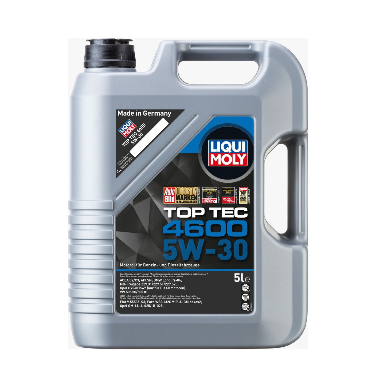 5.png LIQUI MOLY 5W-30 TOP TEC 4600 Motor Yağı Tam Sentetik 5 Litre - Görsel 1