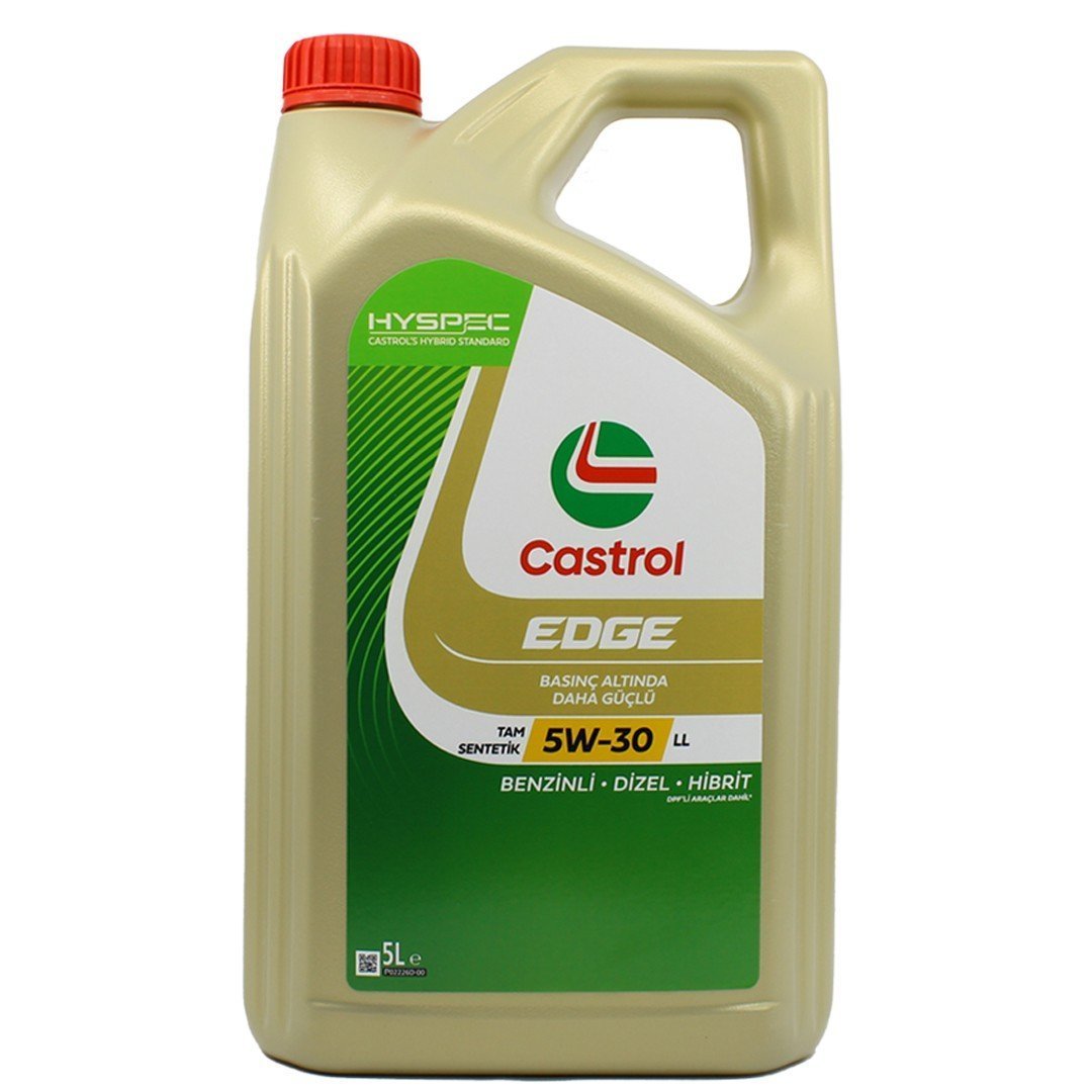 castrol-edge-5w30-5lt.jpg Castrol Edge 5W30 LL 5 Lt Tam Sentetik Partiküllü Motor Yağı - Görsel 1